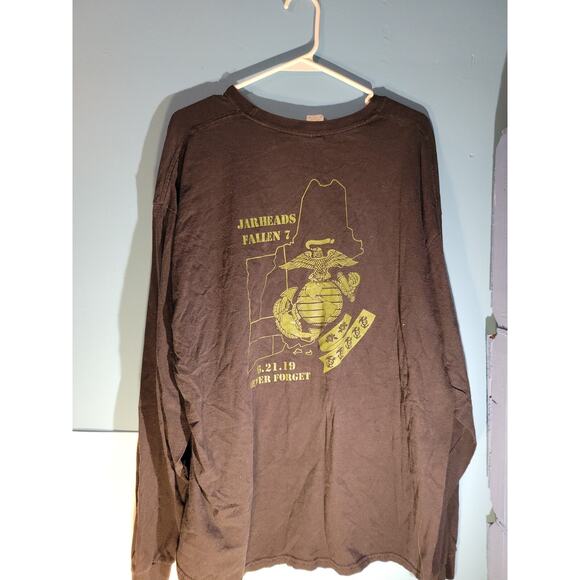 Jarheads Motorcycle Club Fallen Seven Mens Long Sleeve Shirt Size 2XL - Picture 7 of 10